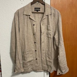Banana Republic Linen Overshirt Size M